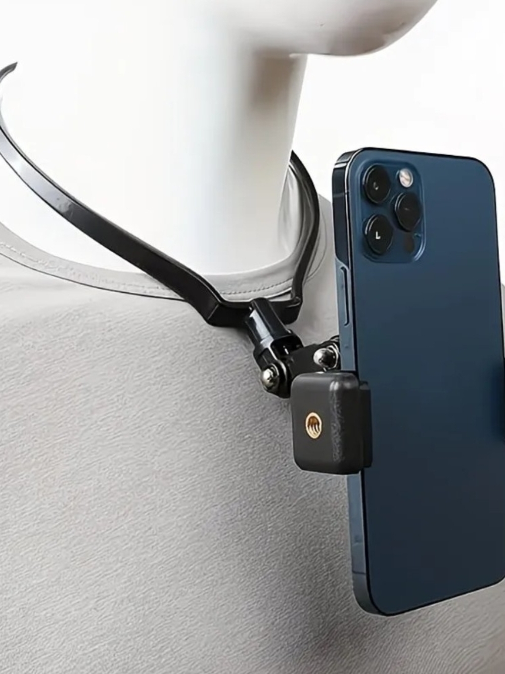 Universal Black Phone Neck Mount Holder for phones - Hands-Free Wearable